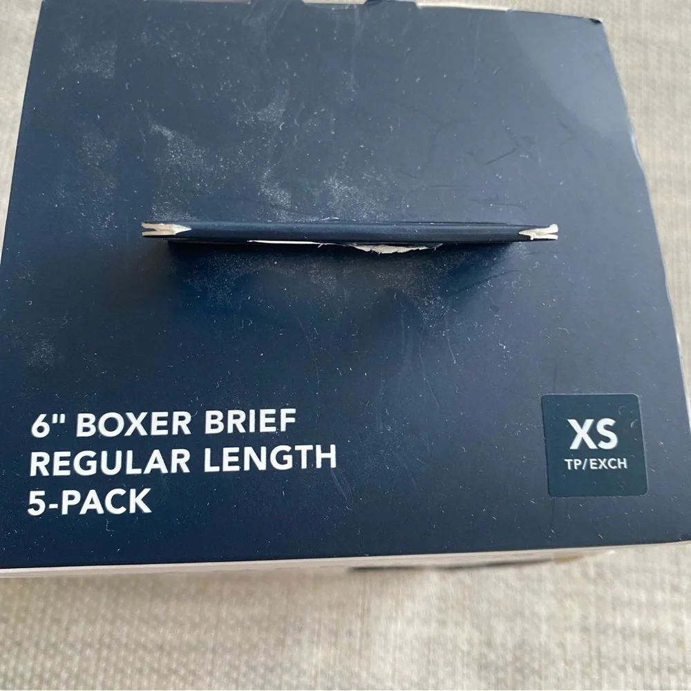 American Eagle Outfitters Men’s Black Performance Boxer Briefs pack of 5 xs